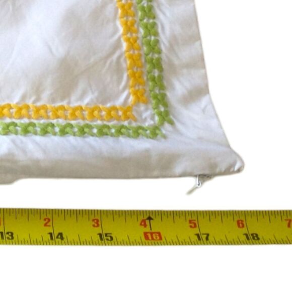 Pottery Barn Teen Pillow Cover Love Hug Planet Tree Embroidered Organic Cotton. - Picture 4 of 16